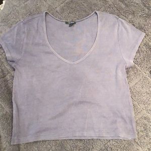Cropped V Neck